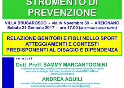 Gennaio 2017: Sport ed Educazione