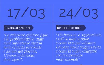 Il dott. Sammy Marcantognini in collaborazione con il C.O.N.S., per due importanti serate formative.