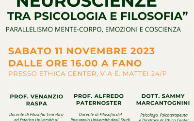 NEUROSCIENZE TRA PSICOLOGIA E FILOSOFIA. Parallelismo mente-corpo, emozioni e coscienza.