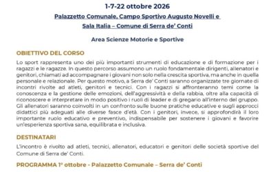 LO SPORT COME SCUOLA DI VALORI