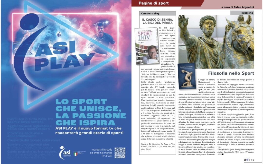 Lo sport come palestra dell’anima: “Filosofia nello Sport” su Primato